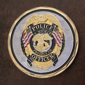 Police Officer Saint Michael Challenge Coin